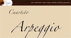 Desktop Screenshot of cuartetoarpeggio.com